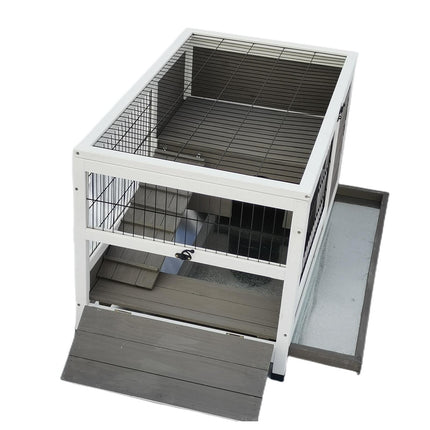 YES4PETS Rabbit Hutch Cat House Cage Guinea Pig Ferret Cage.
