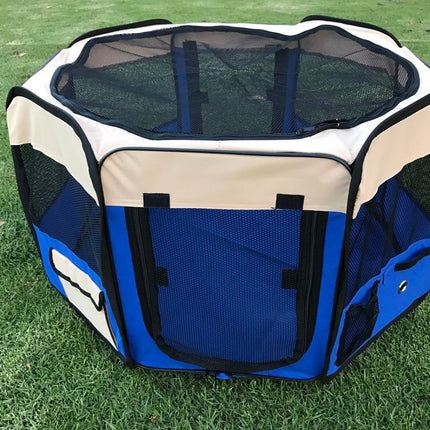 YES4PETS Medium Blue Pet Dog Cat Dogs Puppy Rabbit Tent Soft Playpen.