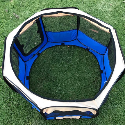 YES4PETS Medium Blue Pet Dog Cat Dogs Puppy Rabbit Tent Soft Playpen.