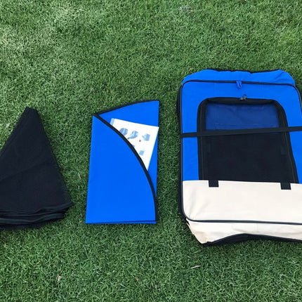 YES4PETS Medium Blue Pet Dog Cat Dogs Puppy Rabbit Tent Soft Playpen.