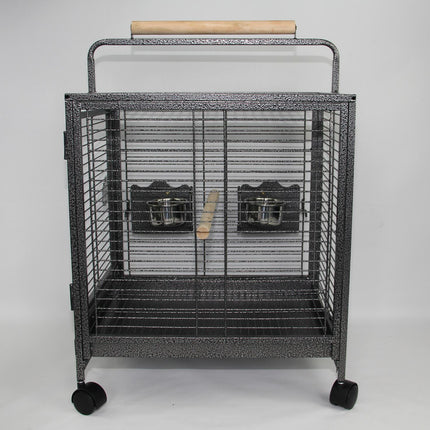 YES4PETS Small Bird Transport Budgie Cage Parrot Aviary Carrier With Wheel.