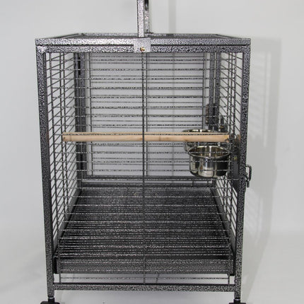 YES4PETS Small Bird Transport Budgie Cage Parrot Aviary Carrier With Wheel.