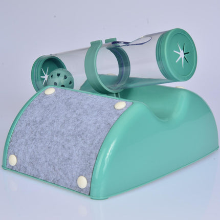 Cat Play Box Kit Pet Toy Kitten Toys Interactive Ball Peek Hunting Toy-Green.