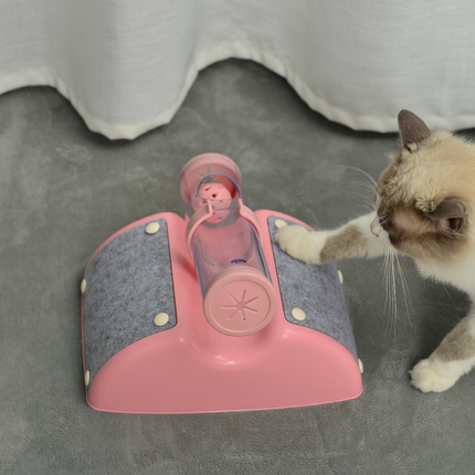 YES4PETS Cat Play Box Kit Pet Toy Kitten Toys Interactive Ball Peek Hunting Toy-Pink.
