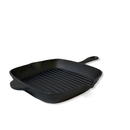 YES4HOMES Cast Iron Barbecue Skillet Fry Griddle Pan Pre-Seasoned Oven Safe  Grill Frypan.
