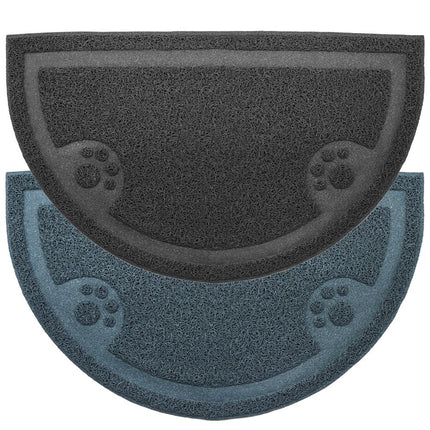 YES4PETS 2 x Pet Food Bowl Placemat Waterproof Leakproof Rubber Feeder Mat Non Slip Floor.