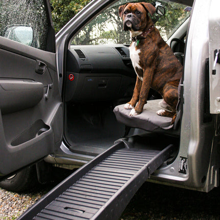 Portable Foldable Pet Dog Puppy Car Van Climb Assist NonSlip Dog Ramp.