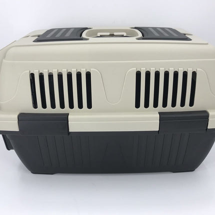 YES4PETS Medium Portable Dog Cat House Pet Carrier Travel Bag Cage+Safety Lock & Food Box.