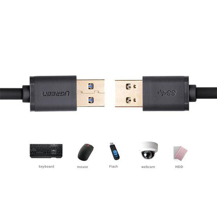 UGREEN USB3.0 A male to A male cable 2M Black (10371).