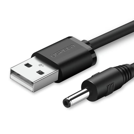 UGREEN USB2.0-A to DC 3.5mm M/F Charging Cable 1m (Black) 10376.