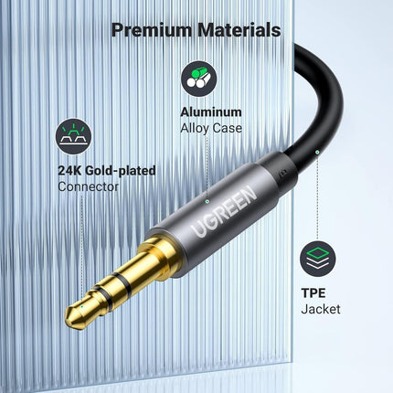 UGREEN 10592 3.5mm Headphone Extension Cable 1m.