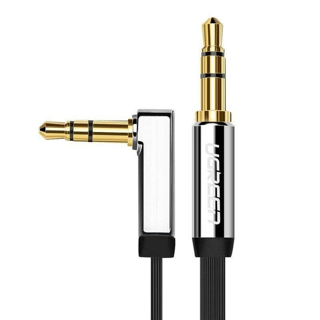 UGREEN 10728 3.5mm Male to 3.5mm Right Angle 3.5mm Aux Cable 3m (Black).