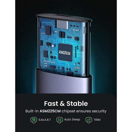 UGREEN 10903 M.2 SATA NGFF SSD Hard Drive Enclosure.