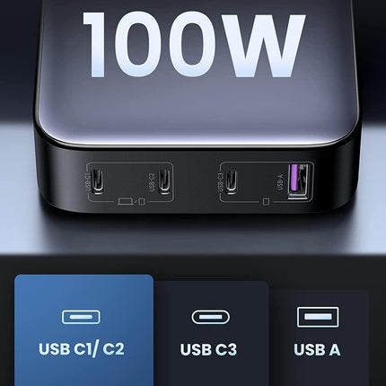 UGREEN 15613 100W USB-C Charger, Nexode 4-Port GaN II Charging Station.