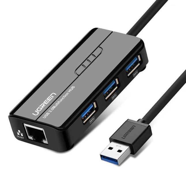 UGREEN USB 3.0 Hub with Gigabit Ethernet Adapter (20265).