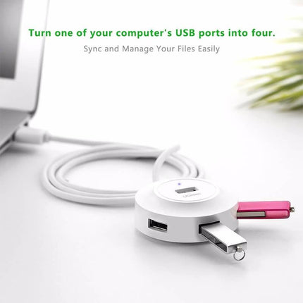 UGREEN 20270 USB 2.0 4-Port Hub White.