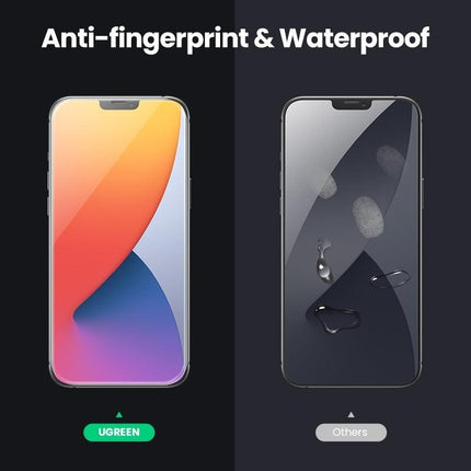 UGREEN 20336 2.5D Full Cover HD Screen Tempered Protective Film for iPhone 12/5.4" (Twin Pack).
