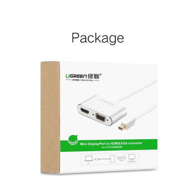 UGREEN Mini DP to HDMI/VGA converter Silver (20421).