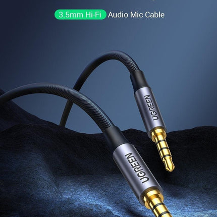 UGREEN 20785 3.5mm Braided 4-Pole Audio Cable Male to Male 3m.