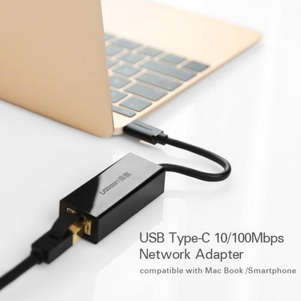 UGREEN 30287 USB-C 10/100Mbps Ethernet Adapter.