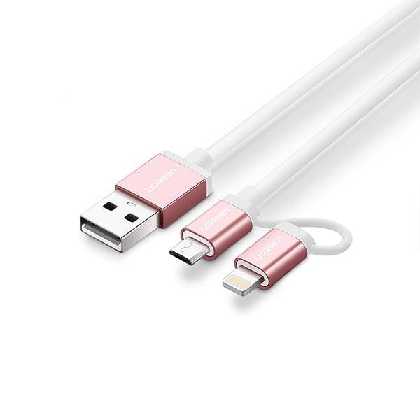 UGREEN Micro-USB to USB Cable with MFI Certified iPhone Adapter 1M (30470).