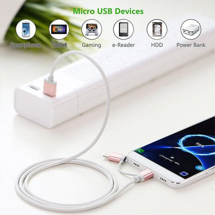 UGREEN Micro-USB to USB Cable with MFI Certified iPhone Adapter 1M (30470).