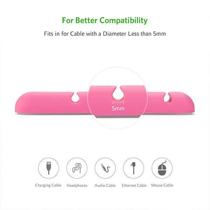 UGREEN Cable Organizer (2pcs/pack) - Pink (30483).