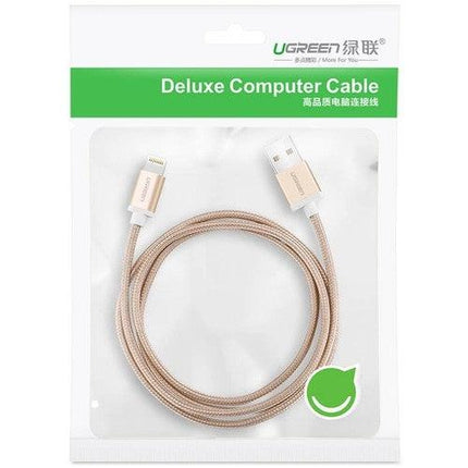 UGREEN 30587 iPhone 8-pin to USB2.0 Sync & Charging Cable 1M Gold.