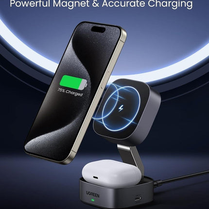 UGREEN 35278 2-in-1 Magsafe Wireless Charger with Stand.
