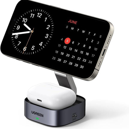 UGREEN 35278 2-in-1 Magsafe Wireless Charger with Stand.