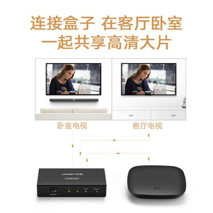 UGREEN 1 x 2 HDMI Amplifier Splitter - Black (40201).