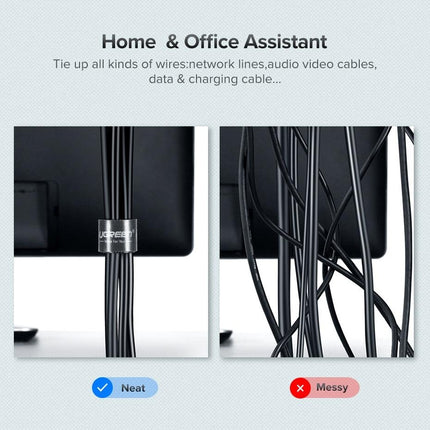 UGREEN 40356 Cable Organizer 5m (Black).