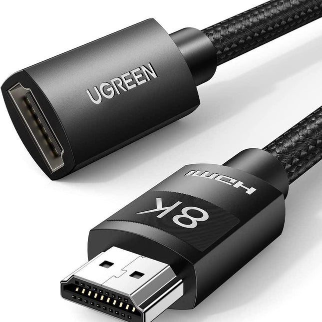 UGREEN 40447 HDMI Extension Cable 8K 60Hz 48Gbps Male to Female Cable 1M.