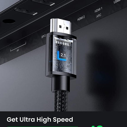 UGREEN 40447 HDMI Extension Cable 8K 60Hz 48Gbps Male to Female Cable 1M.