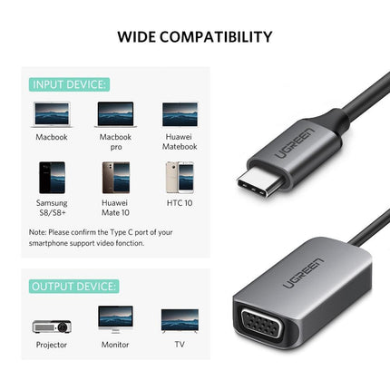 UGreen USB Type C to VGA Converter 50316.