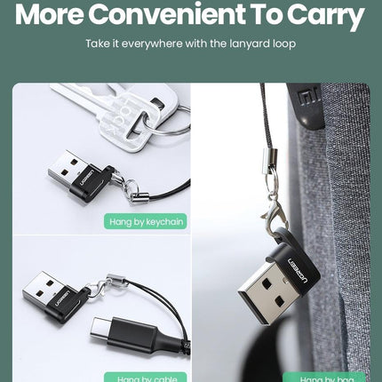 UGREEN 50568 USB-C 3.1 Female to USB-A 2.0 Male Adapter.