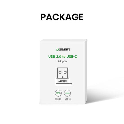 UGREEN 50568 USB-C 3.1 Female to USB-A 2.0 Male Adapter.