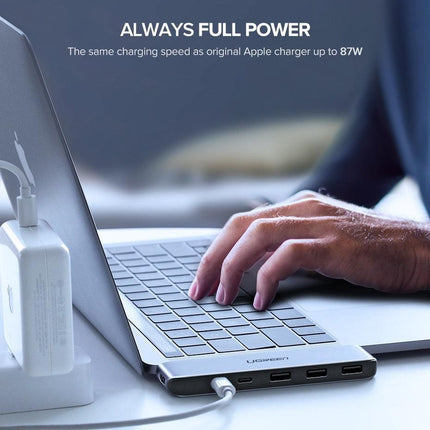 UGREEN Dual Type-C 5 in 1 to 3*USB3.0+ USB-C Female+PD Converter (50775).