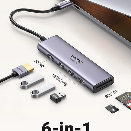 UGREEN 60383 Premium 6-in-1 USB-C Hub.