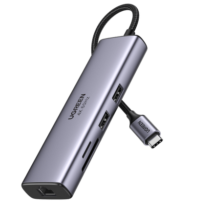 UGREEN 60515 USB-C to HDMI/Ethernet Adapter with Card Reader.