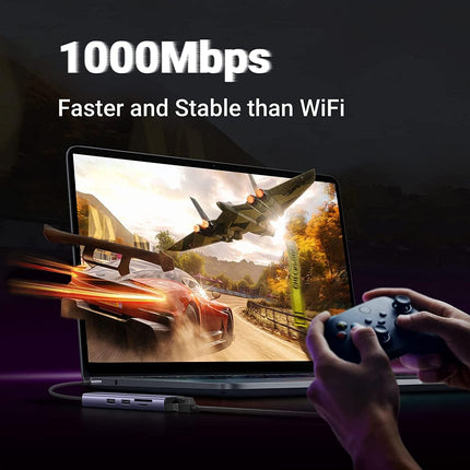 UGREEN 60515 USB-C to HDMI/Ethernet Adapter with Card Reader.