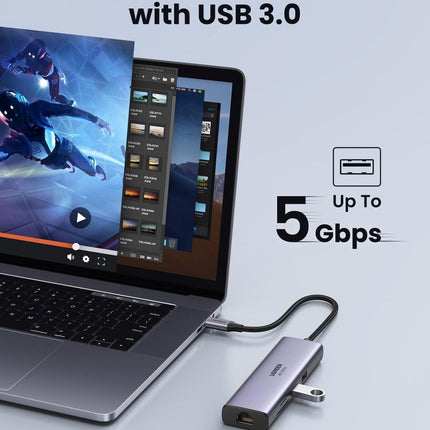UGREEN 60515 USB-C to HDMI/Ethernet Adapter with Card Reader.