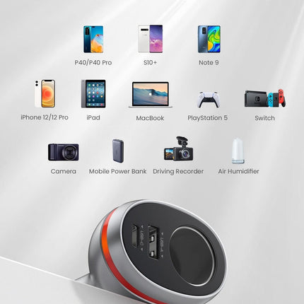 UGREEN 60712 84W Dual Port Car Charger (Space Grey).