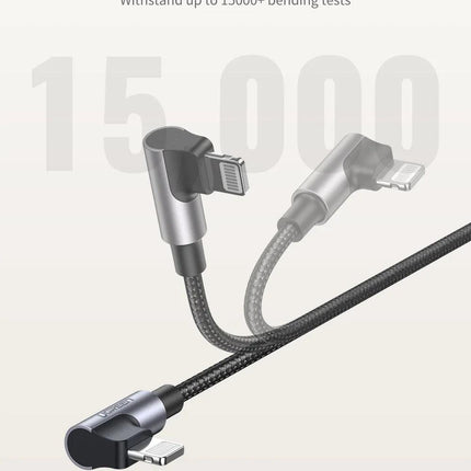 UGREEN 60763 90 Degree USB-C to iPhone 8-pin Cable 1M.