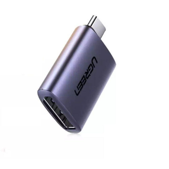 UGREEN 70451 USB-C Male to DP Female Adapter Aluminium Case 4K/2K 60Hz (Dark Gray).