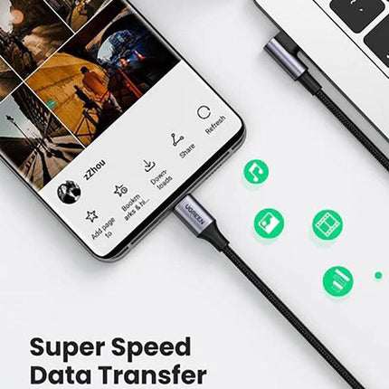 UGREEN 70645 USB-C to Angle USB-C Cable 2M.