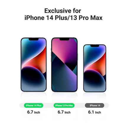 UGREEN 80969 Full Coverage HD Tempered Glass Screen Protector with Precise-Align Applicator for iPhone 13 Pro Max / 14 Plus (2-Pack).