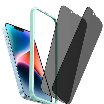 UGREEN 80989 Full Coverage Privacy Tempered Glass Screen Protector with Precise-Align Applicator for iPhone 13 mini (1-Pack).