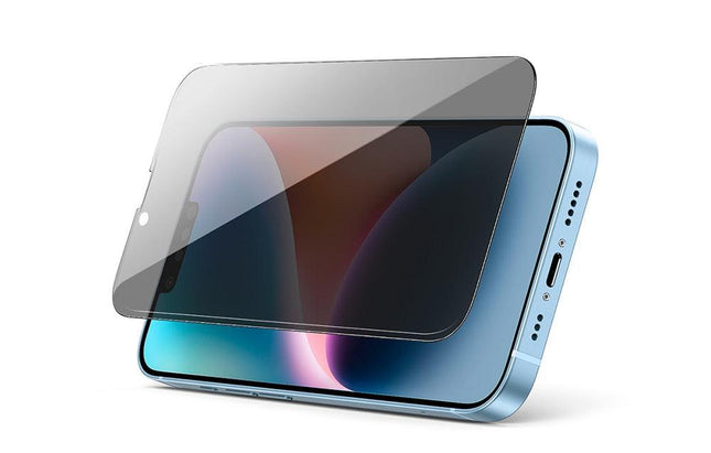 UGREEN 80992 Full Coverage Privacy Tempered Glass Screen Protector with Precise-Align Applicator for iPhone 13 Pro Max / 14 Plus (1-Pack).