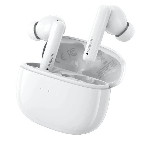 UGREEN 90206 HiTune T3 Active Noise-Cancelling Wireless Earbuds (White).